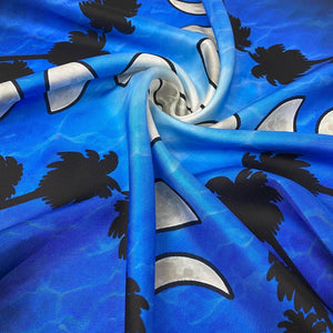 Playa Larga - Moon Phases Print Silk Scarf - Diosa LeónScarf Diosa León