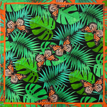 Michoacán - Monarch Butterfly Silk Scarf - Diosa LeónScarf Diosa León