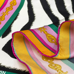 Safaera - Zebra Print Silk Scarf - Diosa LeónScarf Diosa León