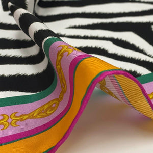 Safaera - Zebra Print Silk Scarf - Diosa LeónScarf Diosa León