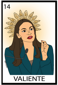 Loteria Card Print - Valiente - Diosa LeónLoteria Card Diosa León